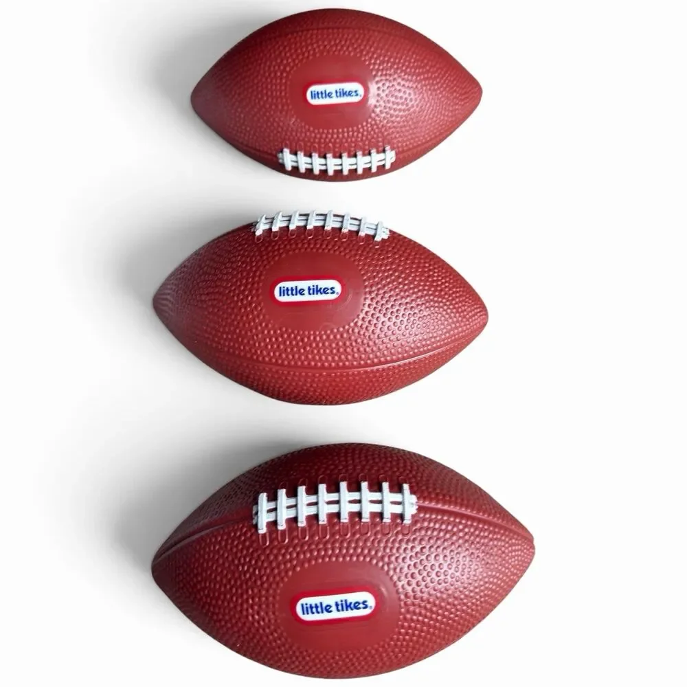 Little Tikes Mini Replacement Football Balls x 3 Soft Easy Grip